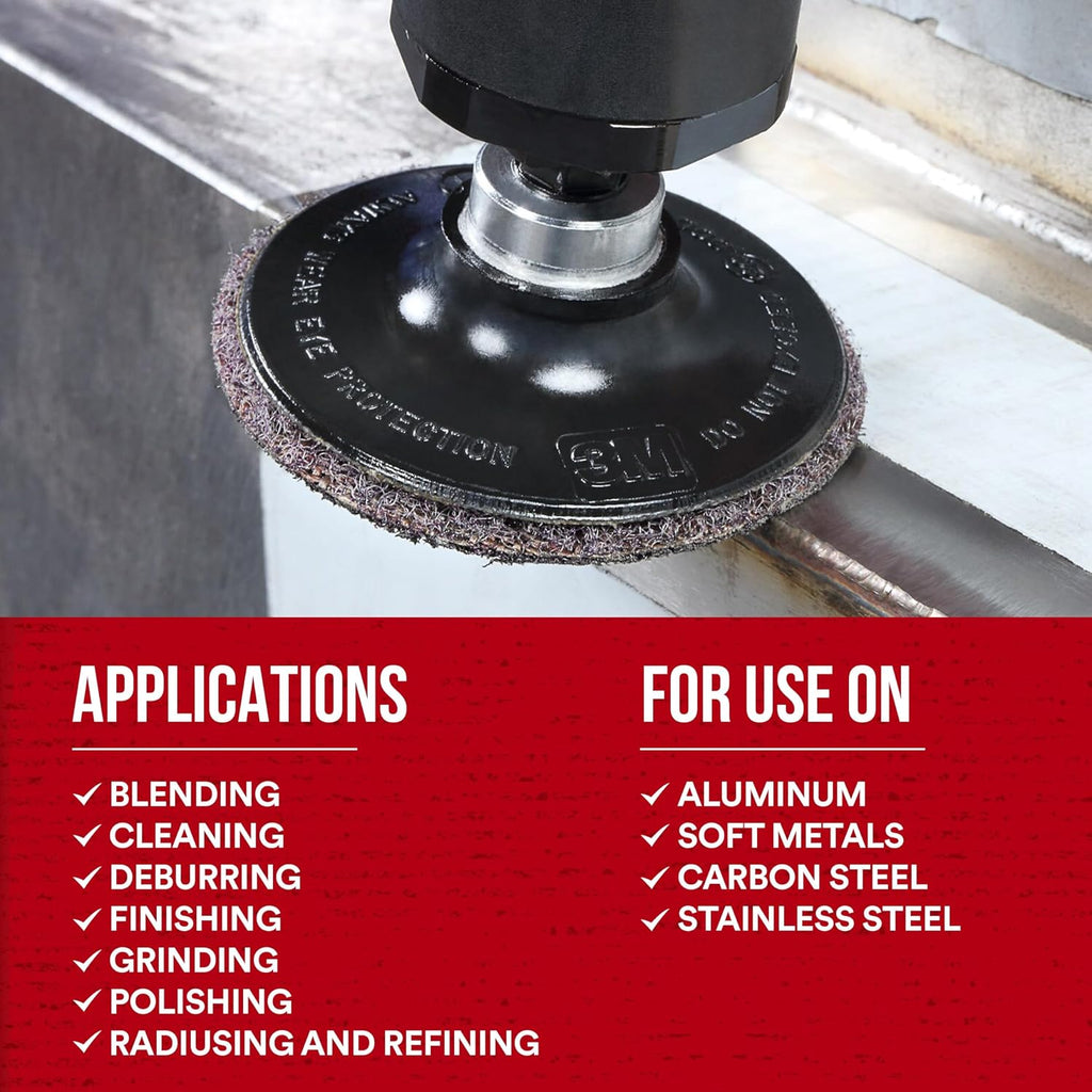 Scotch-Brite Precision Surface Conditioning Disc, PN-DH, Coarse, 4-1/2 in x NH, Hook and Loop Attachment, Multi-Purpose Disc for Grinding, Polishing, and Blending