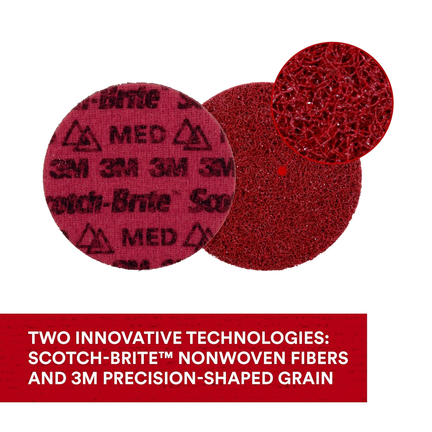 Scotch-Brite Precision Surface Conditioning Disc, PN-DH, Coarse, 4-1/2 in x NH, Hook and Loop Attachment, Multi-Purpose Disc for Grinding, Polishing, and Blending