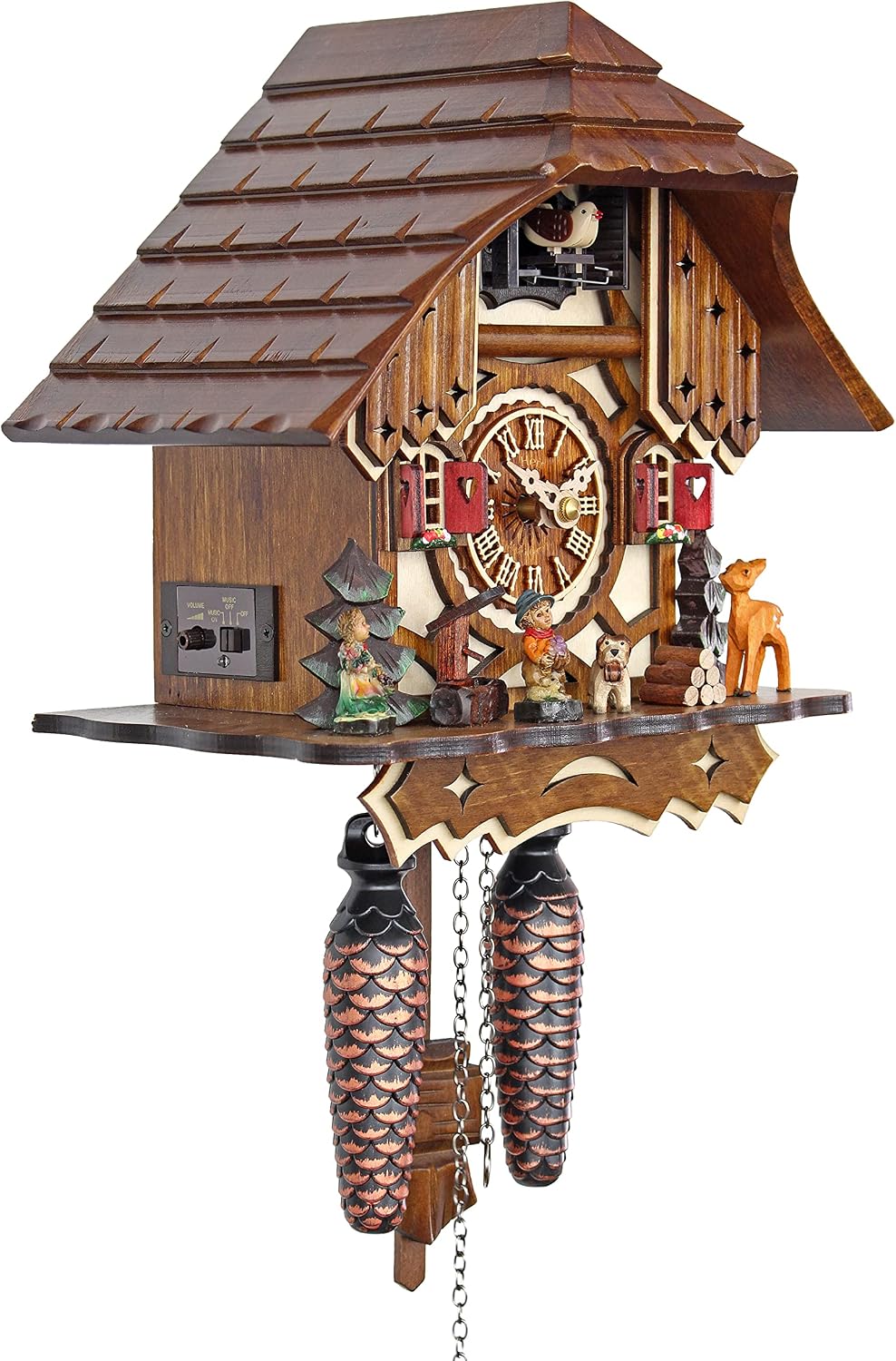 Quartz Cuckoo Clock - The Half-timbered House AH 20 QM