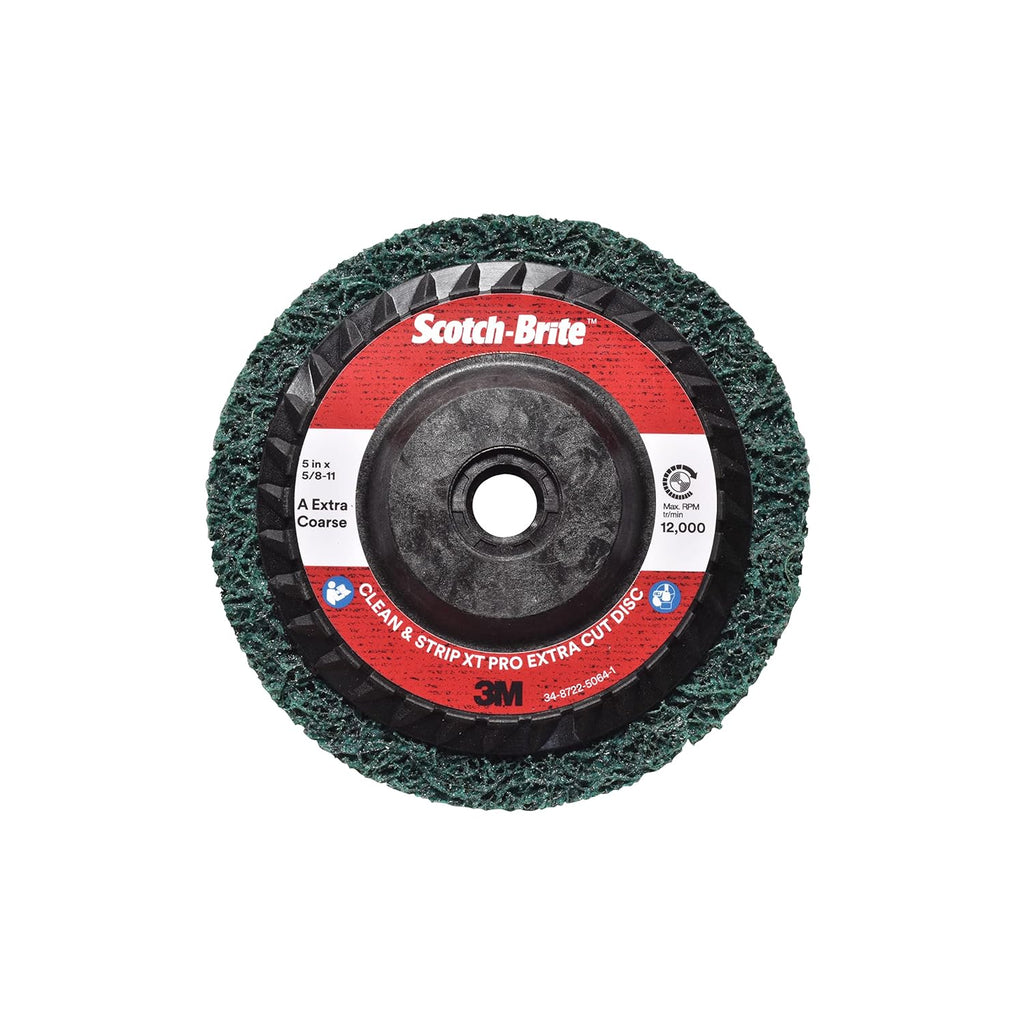 Scotch-Brite 29936 Clean and Strip XT Pro Disc, T27 Quick Change, 5 in x 5/8-11 in, S XCS, 0.5 (Pack of 10)