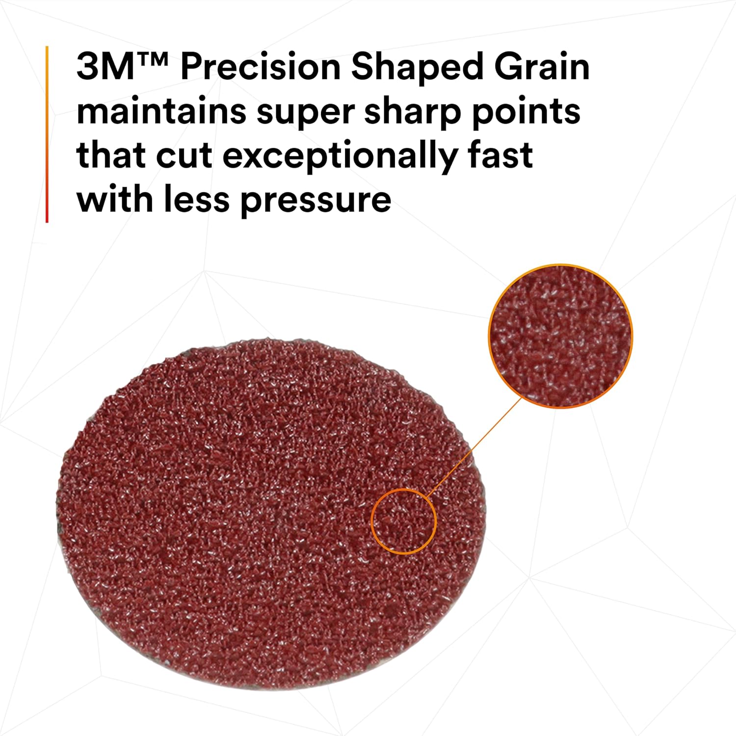 3M™ Cubitron™ II Roloc™ Fibre Disc 982C, 36+, TR+, Red, 2 in, Die R200P, 1000 ea/Case