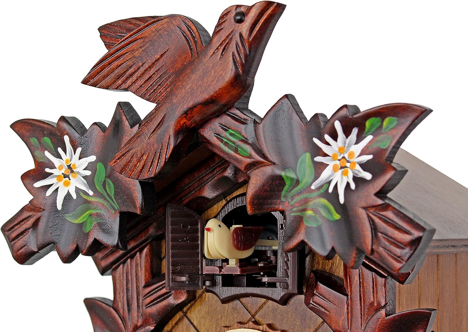 Quartz Cuckoo Clock - Alpine Flowers AH 40/8 QM