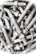 New Pack of (10) Galvanized Concrete Wedge Anchor Bolts 5/8 x 6 Includes Nuts & Washers Multi-Purpose Comprehensive Hardware Fastener Assortment Kit MoPNEM02949