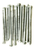 New Pack of (10) Galvanized Hex Head 5/8 x 10 Lag Bolts Wood Screws Multi-Purpose Comprehensive Hardware Fastener Assortment Kit MoPNEM03007