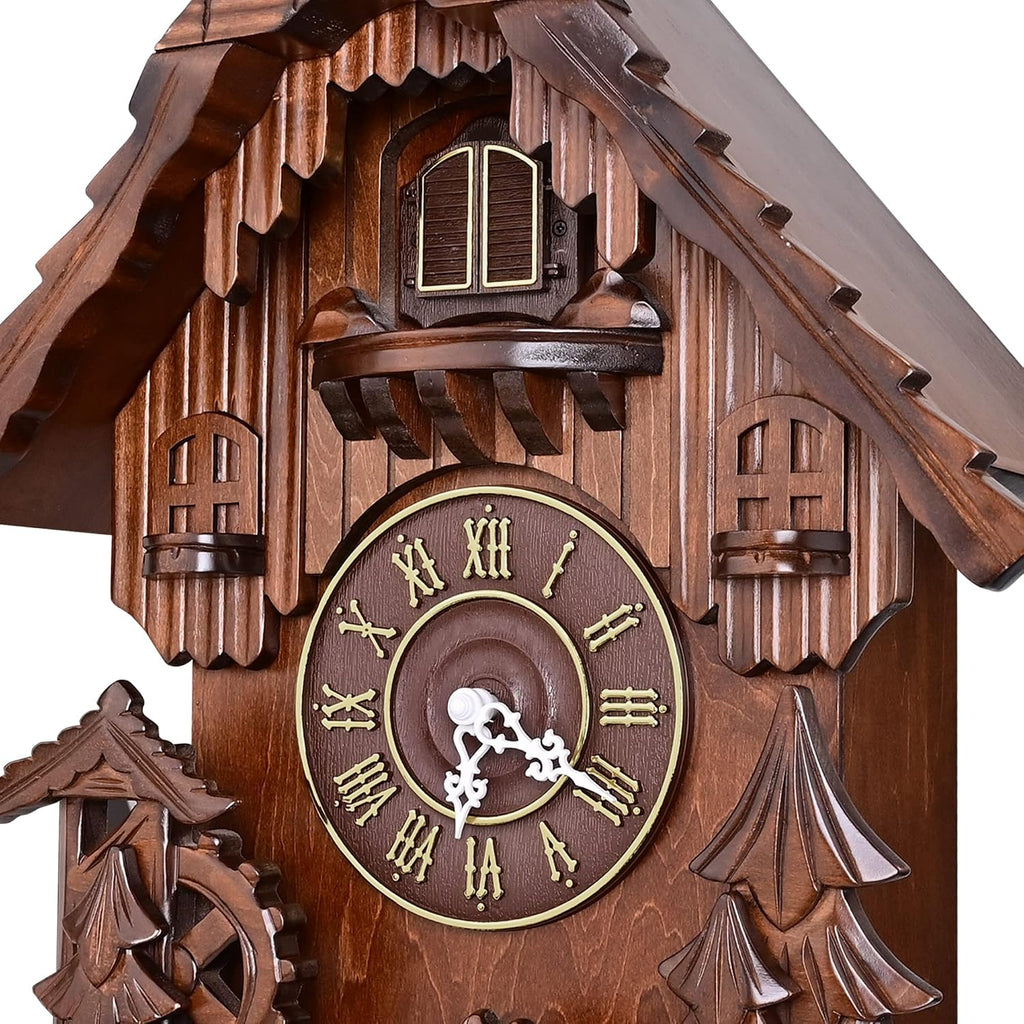 Kendal Cuckoo Clock Vintage Wall Clock Handcrafted Wood Cuckoo Clock Black Forest House Home Decor MX207C