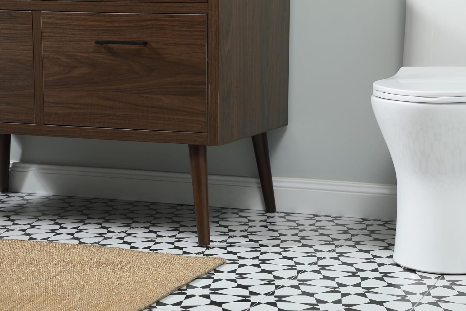 42' Bathroom Vanity, Engineered Wood (MDF/Laminate), Brown/Dark Wood