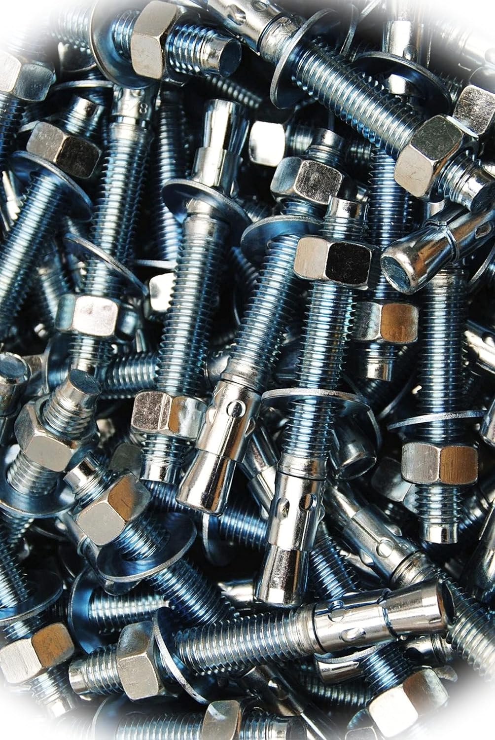 New Pack of (10) Concrete Wedge Anchor Bolts 5/8 x 5 Includes Nuts & Washers Multi-Purpose Comprehensive Hardware Fastener Assortment Kit MoPNEM02170