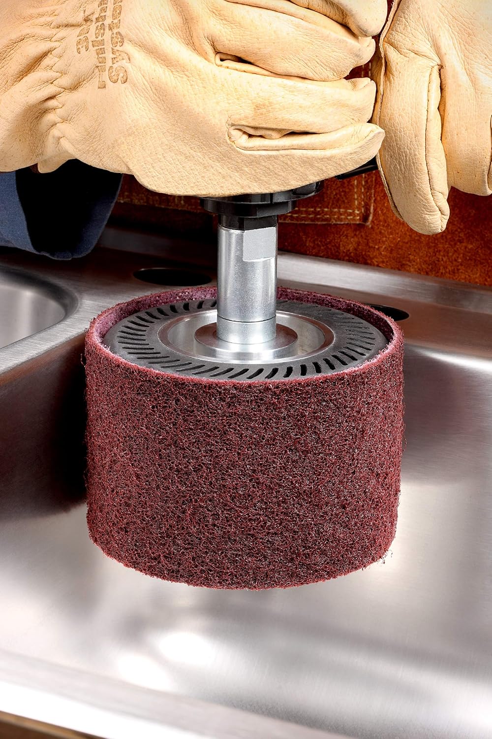 3M Scotch-Brite Surface Conditioning Belt, 2' Width x 132' Length, Medium, Maroon (Pack of 5)