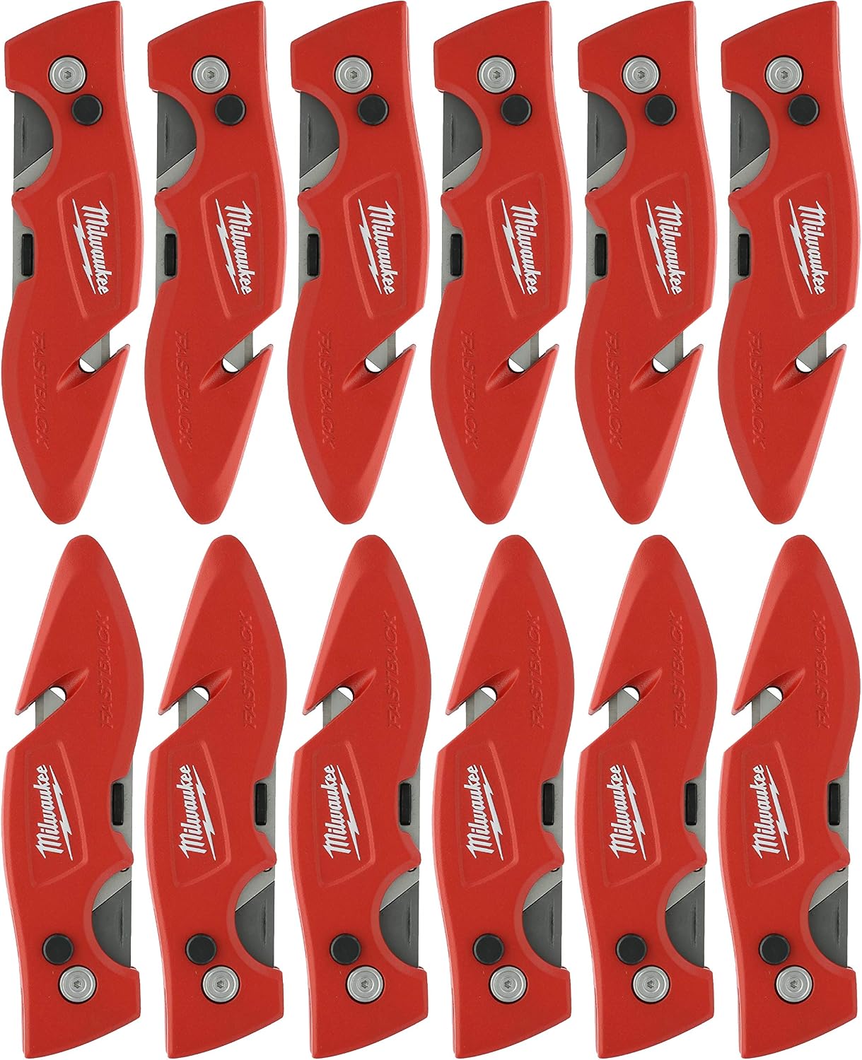 Milwaukee 48-22-1901 Fastback Utility Knife with Wire Stripping and Gut Hook (Pack of 12)