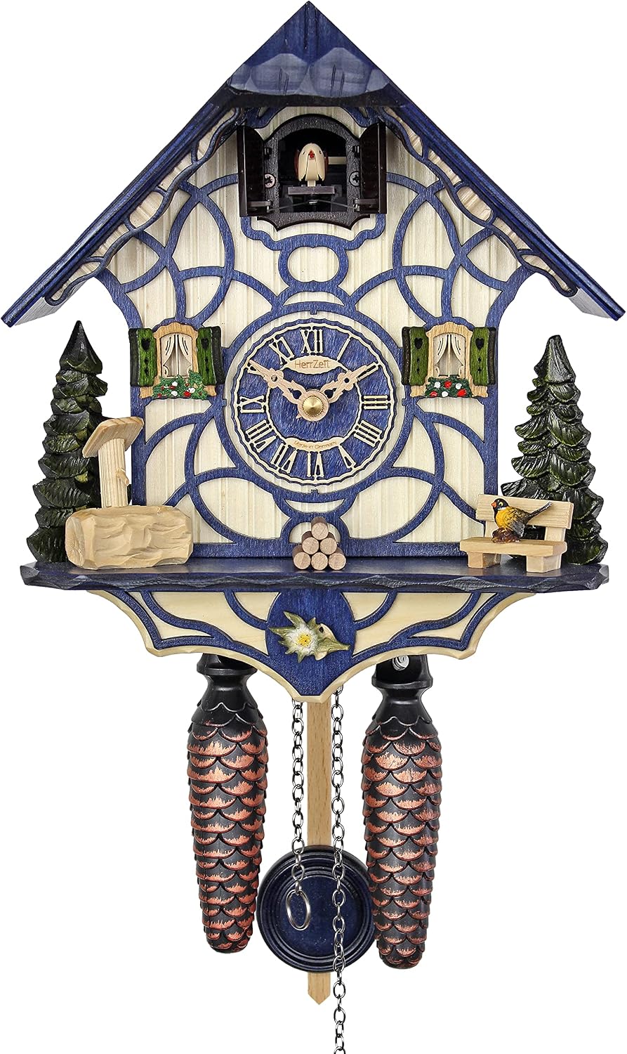 Quartz Cuckoo Clock - Magic Blue AH 34 QM