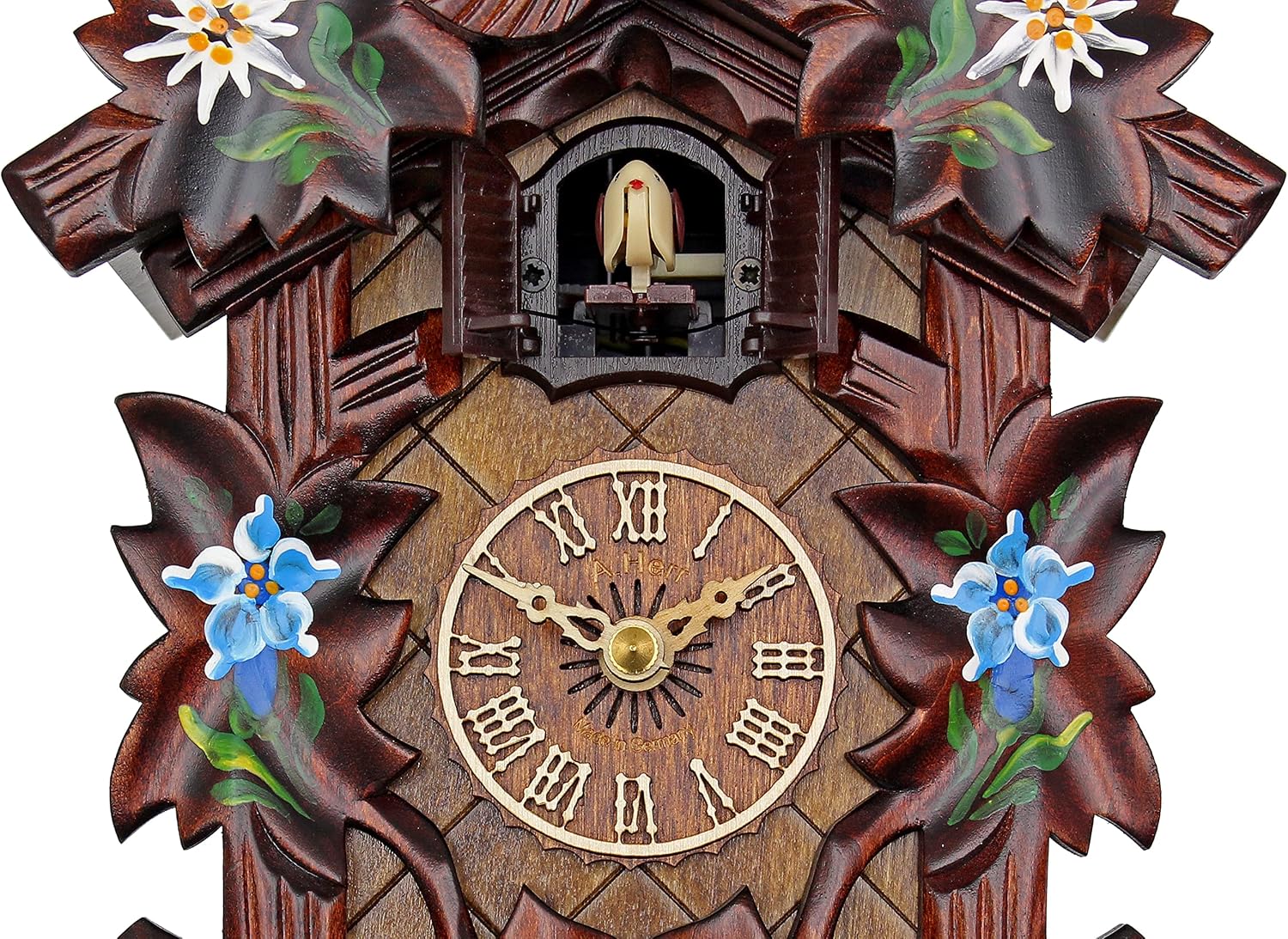 Quartz Cuckoo Clock - Alpine Flowers AH 40/8 QM