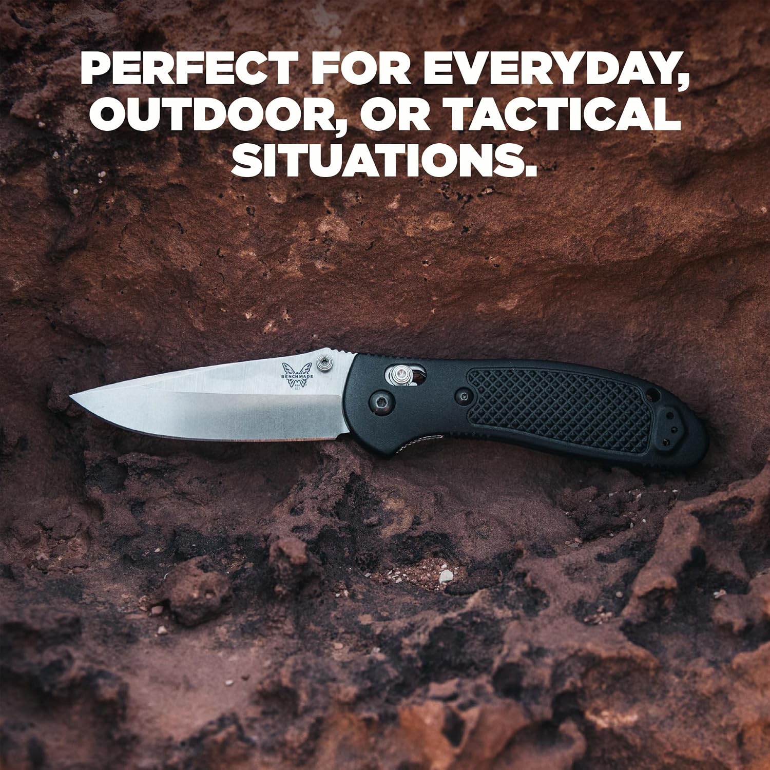 Benchmade - Griptilian Knife, Plain Edge, Nylon Handle