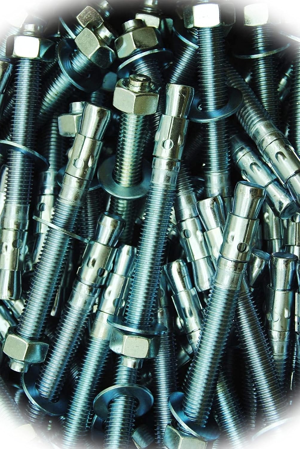 New Pack of (10) Concrete Wedge Anchor Bolts 5/8 x 6 Includes Nuts & Washers Multi-Purpose Comprehensive Hardware Fastener Assortment Kit MoPNEM02166