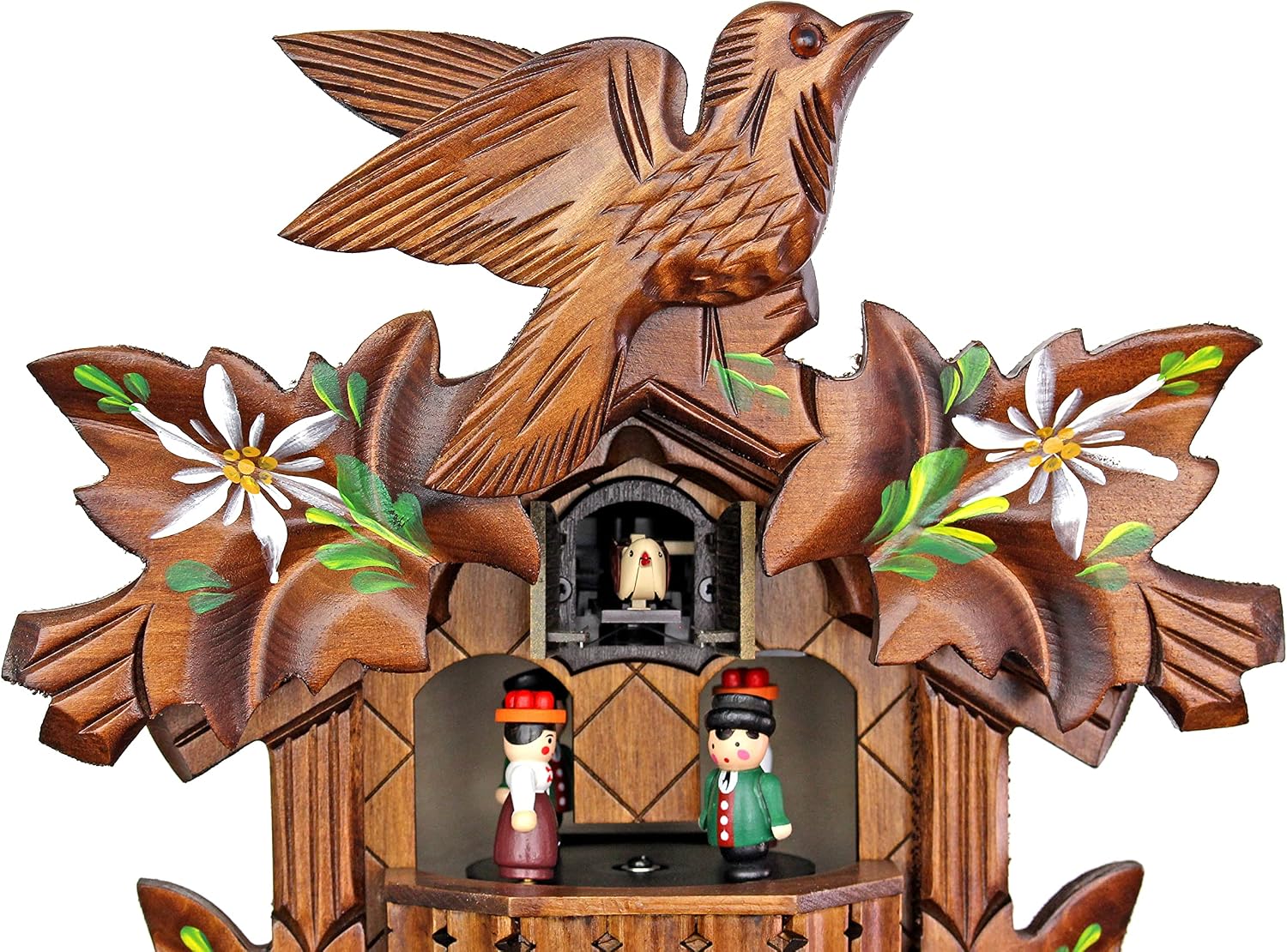 Engstler Quartz Cuckoo Clock - Alpine Flowers AH 532/10 QMT