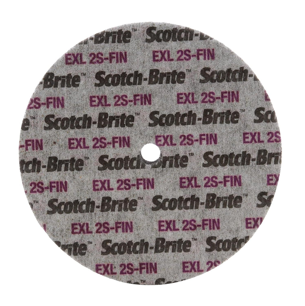 3M Scotch-Brite EXL Unitized Wheel, 6 in x 1 in x 1/2 in 2S FIN, 2 per case