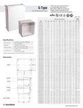 BC-CGS-385618, Plastic Enclosure, PC, Gray Color, S Type for Lift-Off Screw Cover, W14.96 x L22.05 x D7.09' Size, IP67 (UL)