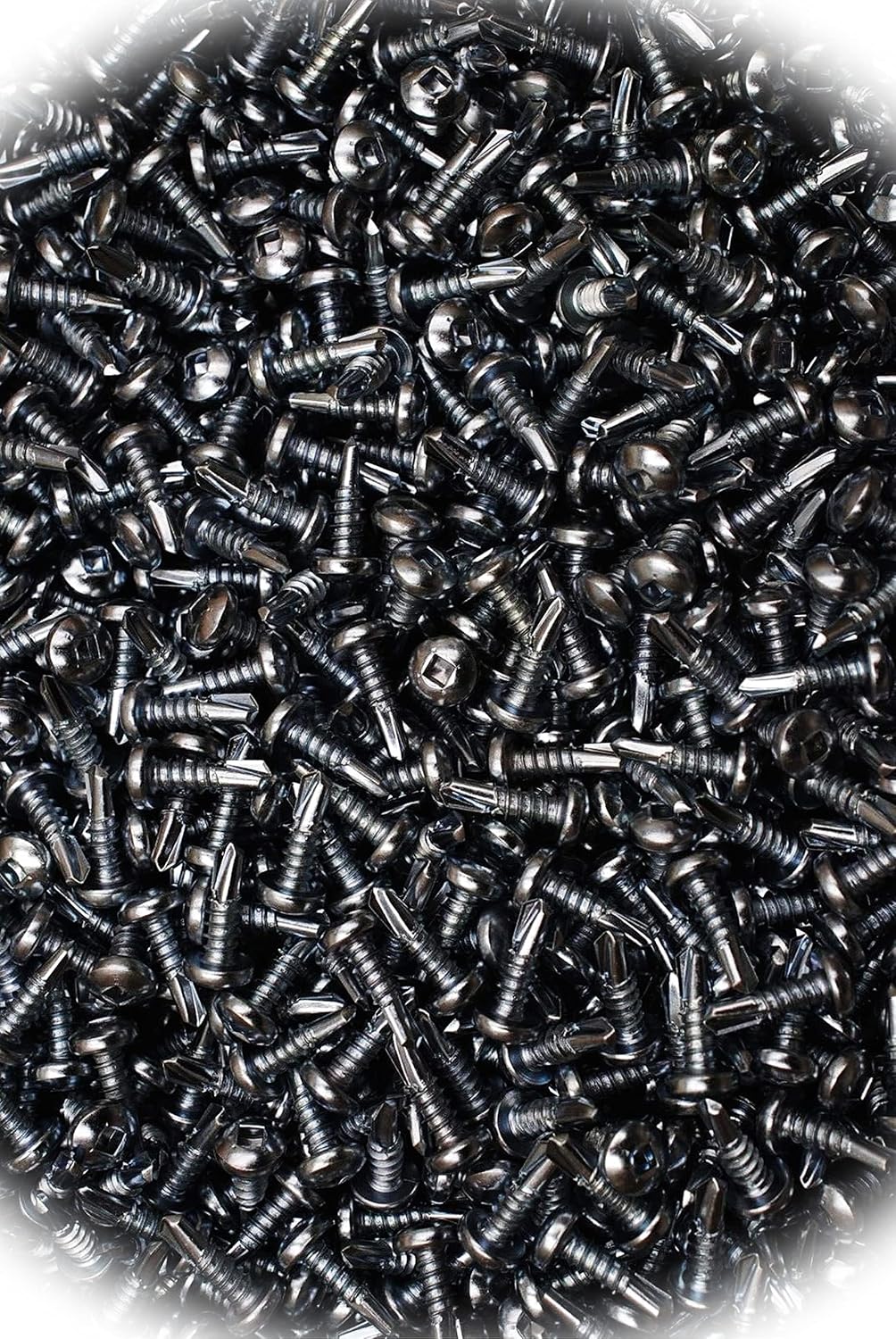 New Pack of (1000) Square Drive Pan Head 10 x 5/8 Self-Drilling Screws Tek Zinc Plated #10 Multi-Purpose Comprehensive Hardware Fastener Assortment Kit MoPNEM02558