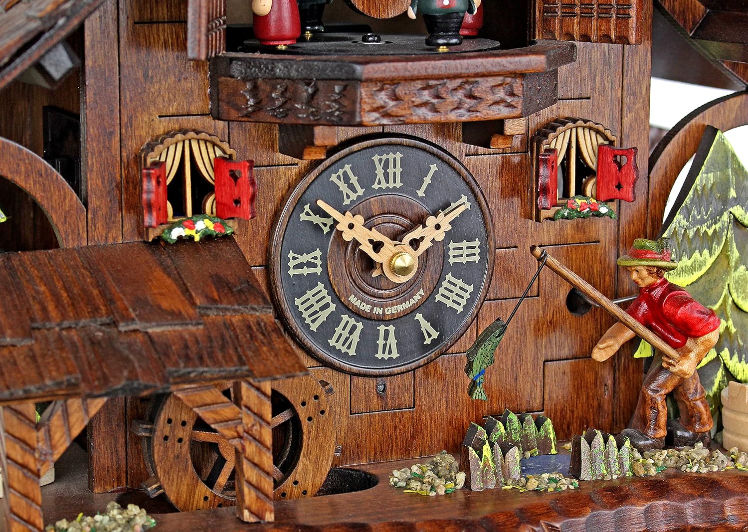 Engstler Quartz Cuckoo Clock - The Successful Fisherman