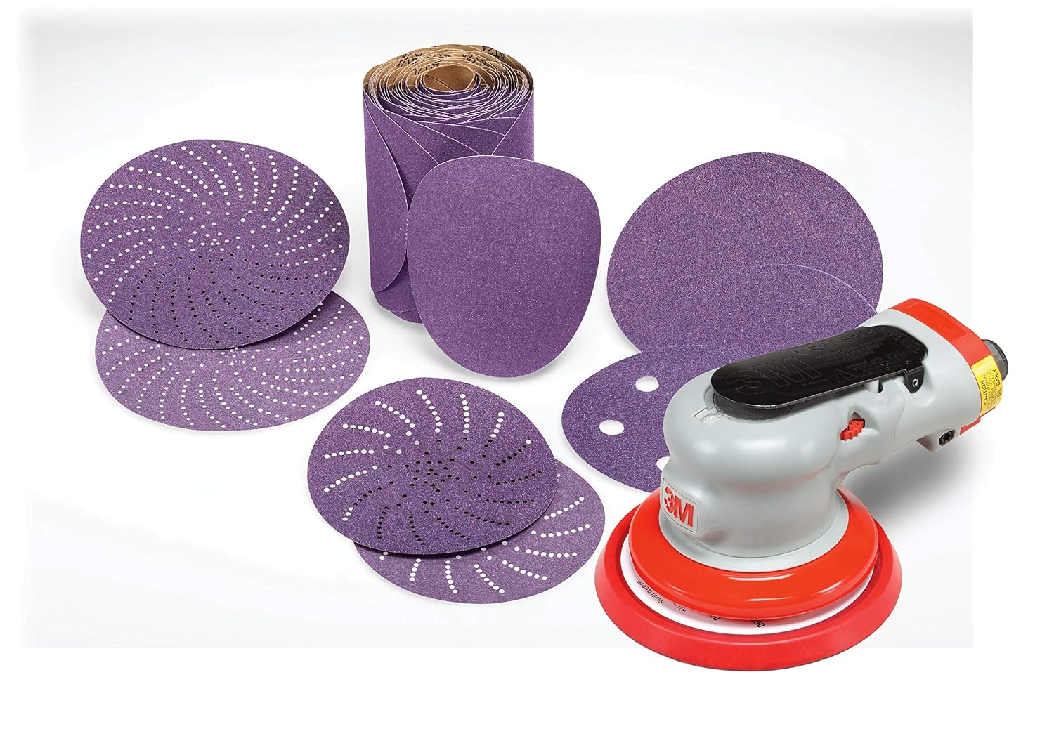 3M Cubitron II Stikit Film Disc Roll 775L, 6 in x NH, 320+, 3MIL, Die 600Z