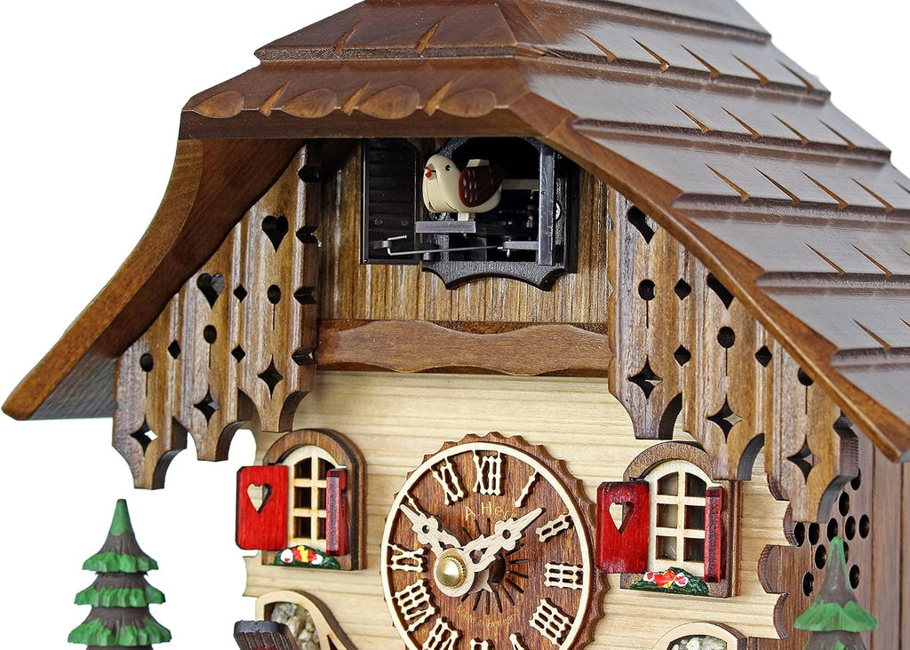 HerrZeit Quartz Cuckoo Clock - The Black Forest Farm House AH 27 QM