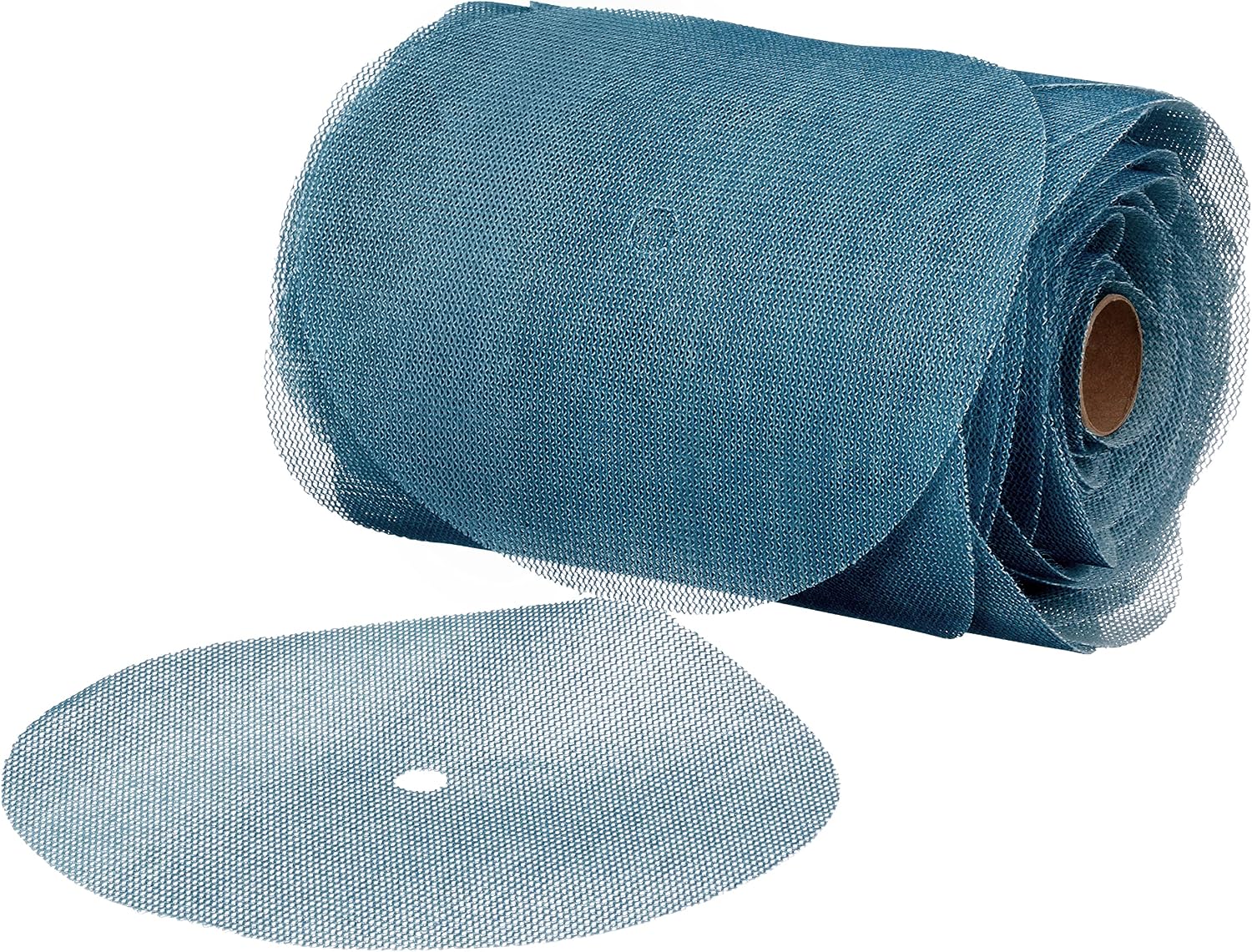 3M Blue Net Disc Roll 36426, 6 in, 320+ Grade, 100 Pack, Best in Class, Virtually Dust-Free, Abrasive Sheet Roll