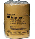3M Stikit Gold Disc Roll, 01440, 6 in, P150, 175 discs per roll