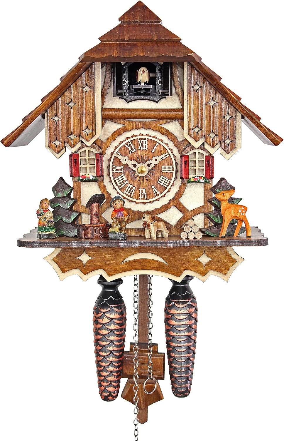 Quartz Cuckoo Clock - The Half-timbered House AH 20 QM