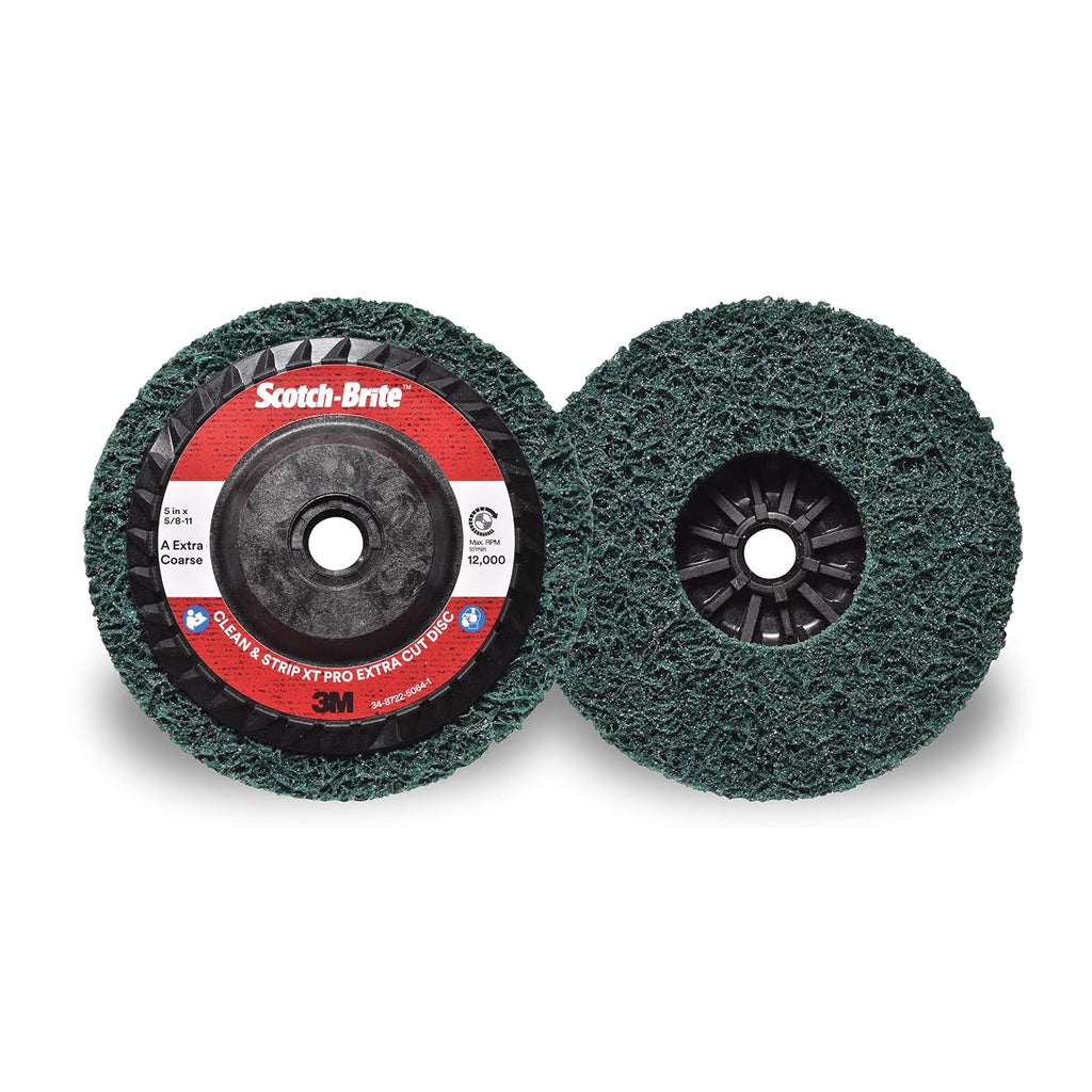 Scotch-Brite 29936 Clean and Strip XT Pro Disc, T27 Quick Change, 5 in x 5/8-11 in, S XCS, 0.5 (Pack of 10)