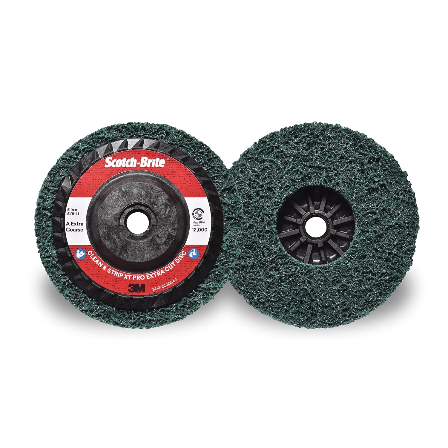 Scotch-Brite 29936 Clean and Strip XT Pro Disc, T27 Quick Change, 5 in x 5/8-11 in, S XCS, 0.5 (Pack of 10)