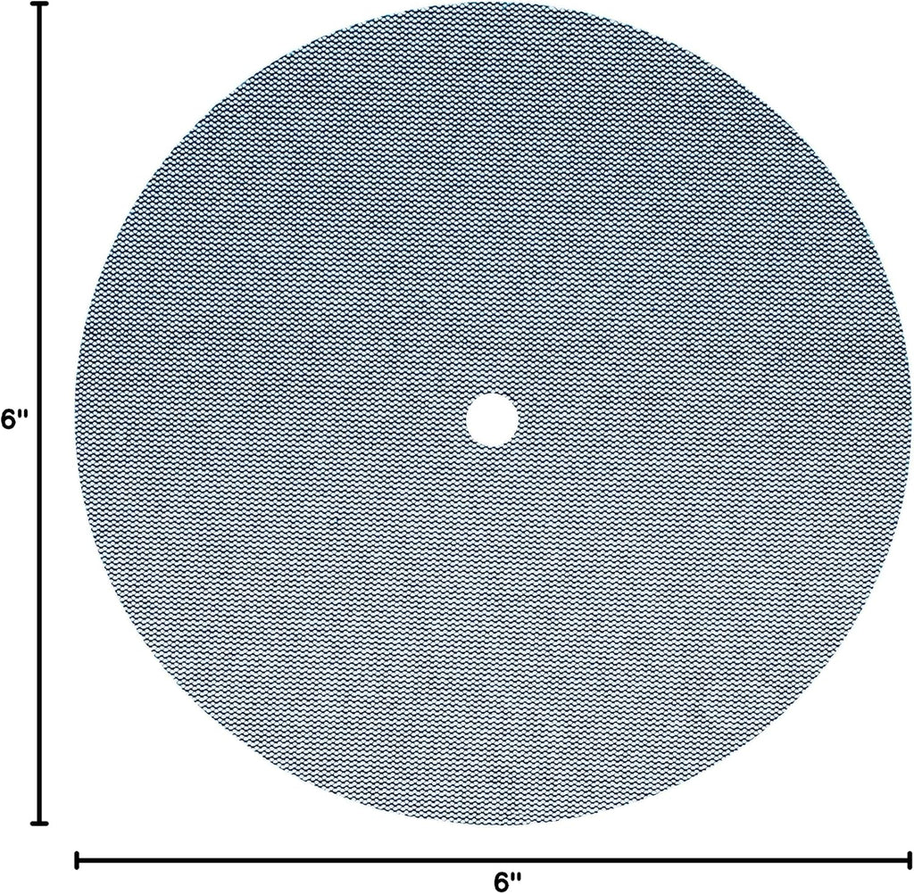 3M Blue Net Disc Roll 36426, 6 in, 320+ Grade, 100 Pack, Best in Class, Virtually Dust-Free, Abrasive Sheet Roll