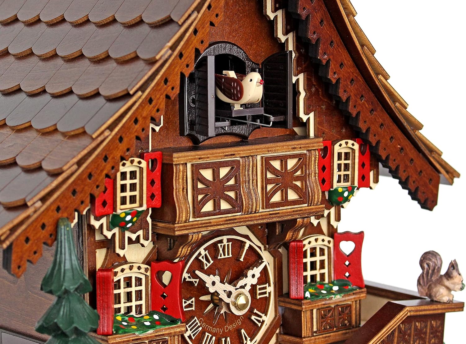 Quartz Cuckoo Clock - The Half-timbered House AH 29 QM