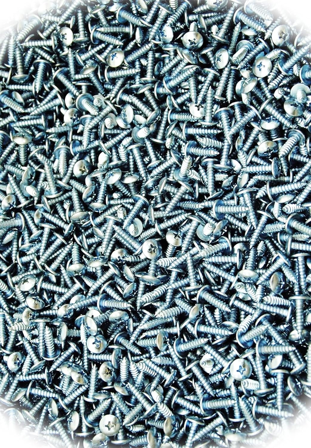 New Pack of (1500) Phillips Truss Head #8 x 5/8 Sheet Metal Screws AB SMS Multi-Purpose Comprehensive Hardware Fastener Assortment Kit MoPNEM02631