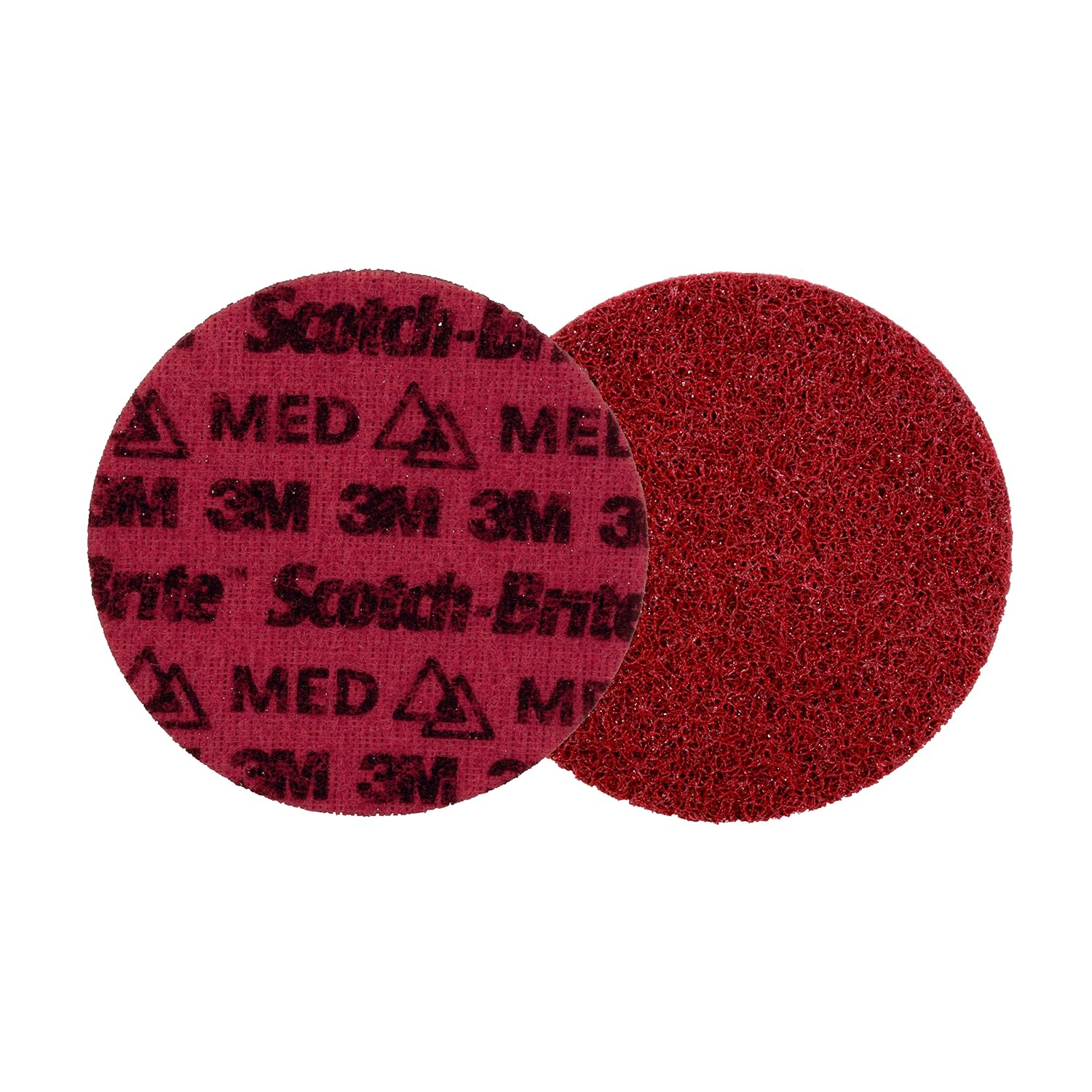 Scotch-Brite Precision Surface Conditioning Disc, PN-DH, Medium, 5 in x NH, Hook and Loop Attachment, Multi-Purpose Disc for Grinding, Polishing, and Blending