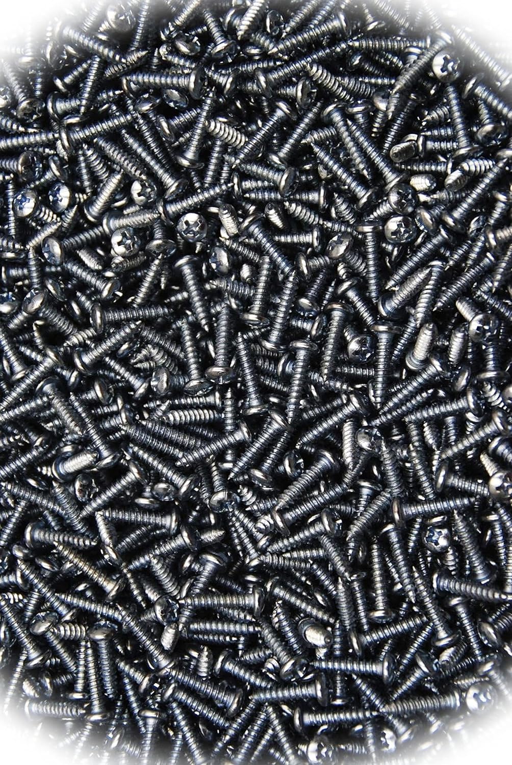 New Pack of (2000) Phillips Pan Head 6 x 5/8 Type AB Zinc Plated Sheet Metal Screw SMS Multi-Purpose Comprehensive Hardware Fastener Assortment Kit MoPNEM02611