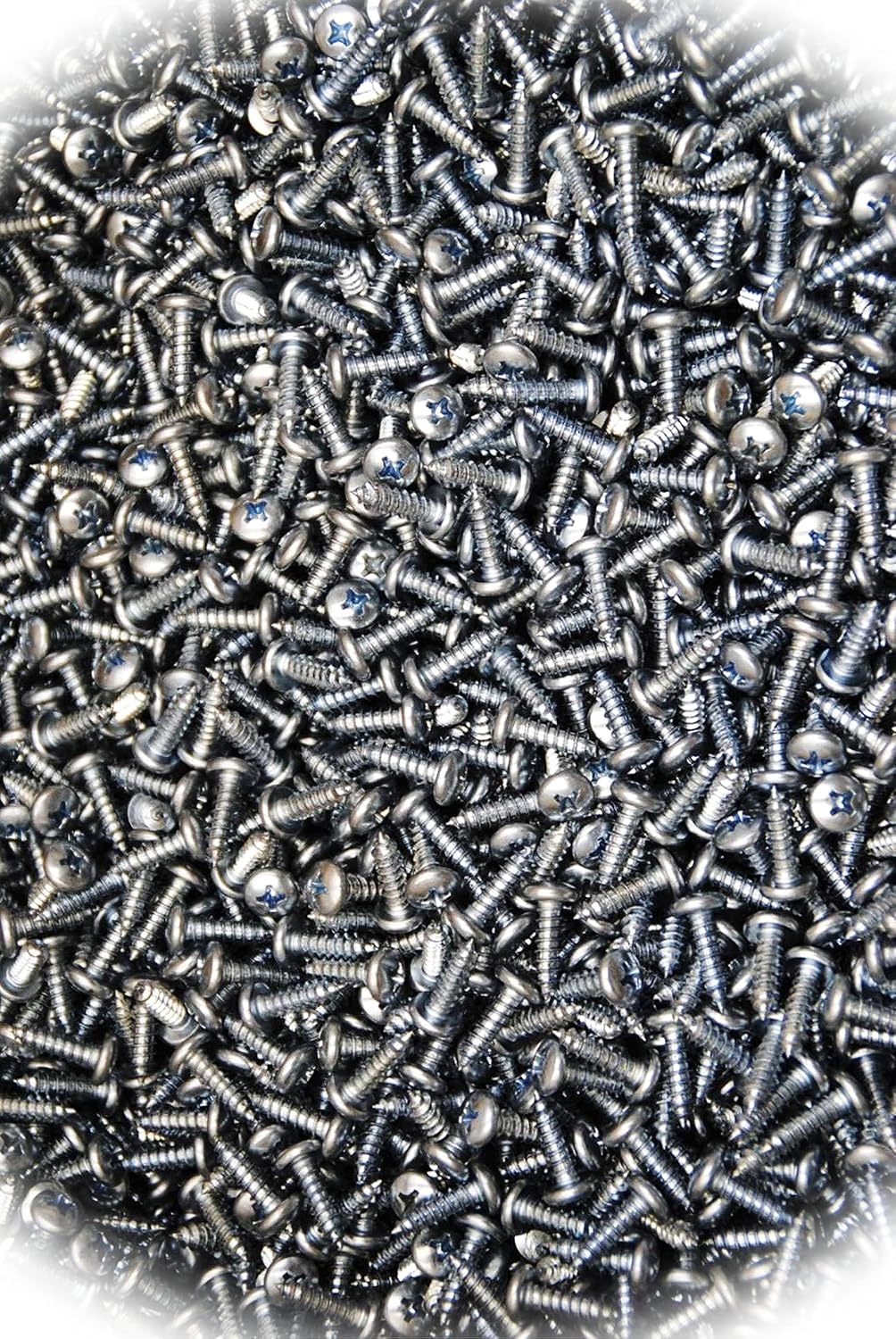 New Pack of (1200) Phillips Pan Head 10 x 5/8 Type AB Zinc Plated Sheet Metal Screw #10 SMS Multi-Purpose Comprehensive Hardware Fastener Assortment Kit MoPNEM02941